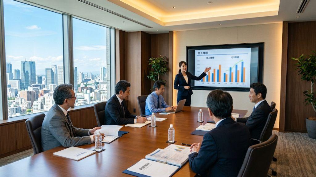 健康データを金額に換算し経営層に説明する担当者.jpg