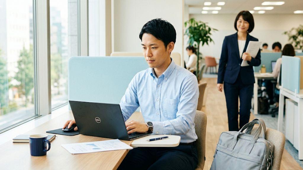 慣らし出勤で段階的復帰を試みている社員.jpg