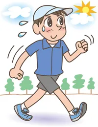 運動の種類は、ウォーキング、ジョギング、サイクリングなどの有酸素運動がおすすめ